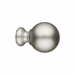 Наконечник Сфера для металлического карниза Антарес 16 мм., Матовый никель
