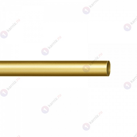 Карниз металлический Терентиус, настенный, 1-рядный, 16 мм., труба гладкая, Латунь 2