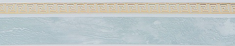Карниз настенный пластиковый Дариус с планкой 50 мм., 2-рядный, Белый мрамор 2