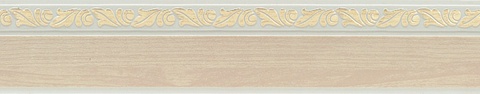 Карниз потолочный пластиковый Татия с планкой 65 мм., 3-рядный, Слоновая кость 2