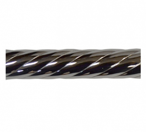 Карниз металлический Октавиа 16, 2-рядный, 16 мм., труба витая, Хром 3
