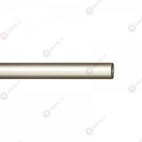 Карниз металлический Терентиус, настенный, 1-рядный, 16 мм., труба гладкая, Сталь матовая 2