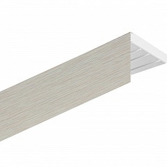 Карниз потолочный пластиковый Лимма с планкой 65 мм., 3-рядный, Слоновая кость