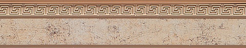 Карниз потолочный пластиковый Дариус с планкой 50 мм., 2-рядный, Антик 2