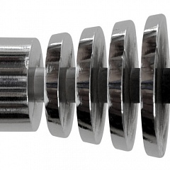Наконечник Спираль для металлического карниза Октавиа-16, 16 мм., Хром