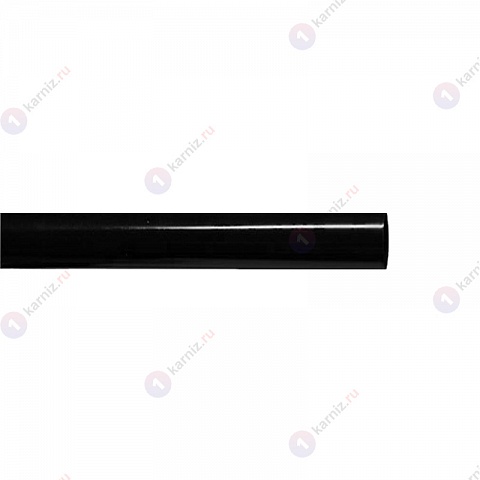 Карниз металлический Терентиус, настенный, 2-рядный, 16 мм., труба гладкая, Черный 2