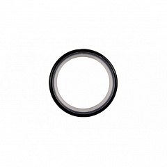 Кольцо бесшумное для металлических карнизов 19 мм., Черный матовый