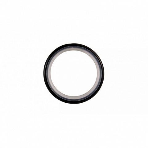 Кольцо бесшумное для металлических карнизов 19 мм., Черный матовый 1