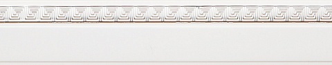 Карниз шинный, настенный Дариус с планкой 50 мм. и закруглениями, 3-рядный, Серый 2