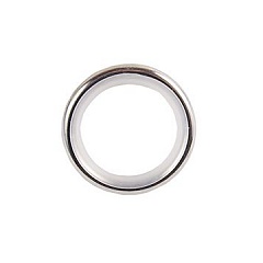Кольцо бесшумное для металлических карнизов 19 мм., Хром