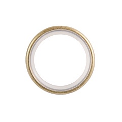 Кольцо бесшумное для металлических карнизов 16 мм., Белое золото