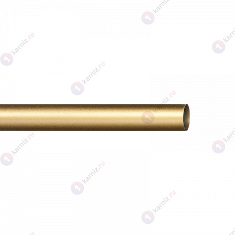 Карниз металлический Терентиус, настенный, 2-рядный, 16 мм., труба гладкая, Золото матовое 2