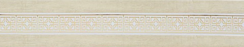 Карниз шинный, настенный Лорус с планкой 65 мм. и закруглениями, 3-рядный, Слоновая кость 2