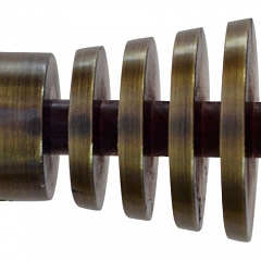 Наконечник Спираль для металлического карниза Октавиа-16, 16 мм., Антик (золото)