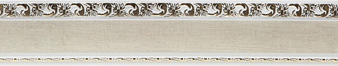 Карниз потолочный пластиковый Кембрия с планкой 65 мм., 3-рядный, Кракэ 2