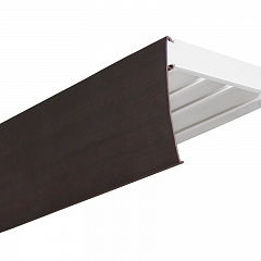 Карниз потолочный пластиковый Аллегро с планкой 50 мм., 3-рядный, Венге