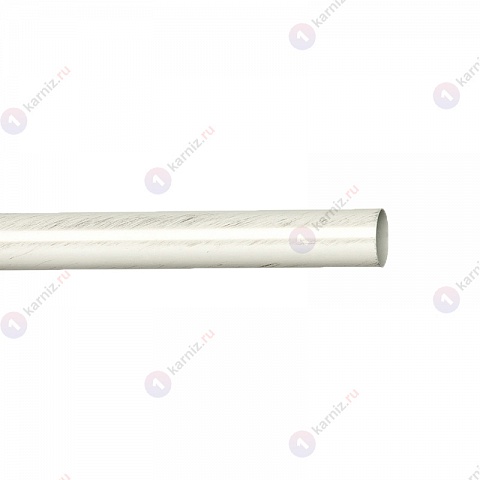 Карниз металлический Терентиус, потолочный, 2-рядный, 16 мм., труба гладкая, Белый классик 2