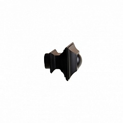 Наконечник Верди для металлического карниза Консорт 25 мм., Черный матовый