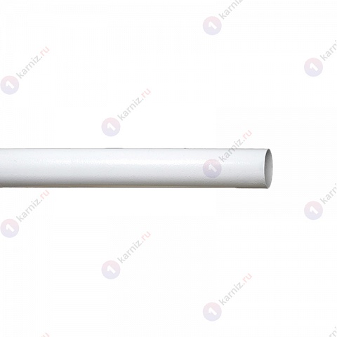 Карниз металлический Терентиус, настенный, 1-рядный, 16 мм., труба гладкая, Белый глянец 2