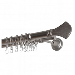 Карниз металлический Октавиа 28, 2-рядный, 28 мм., труба гладкая, Сатин