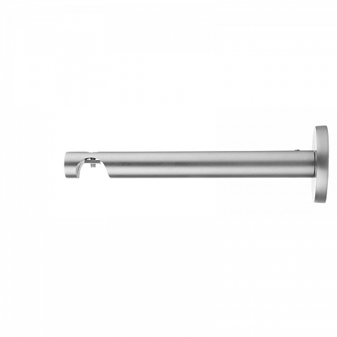 Кронштейн литой настенный для однорядных металлических карнизов 16 мм., Сатин 1