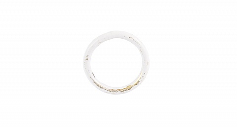 Кольцо шумное для металлических карнизов 25 мм., Белое золото 1
