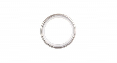 Кольцо бесшумное для металлических карнизов 16 мм., Сатин 1