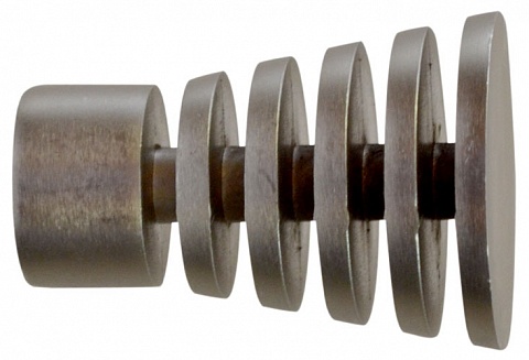 Наконечник Спираль для металлического карниза Октавиа-16, 16 мм., Сатин 1