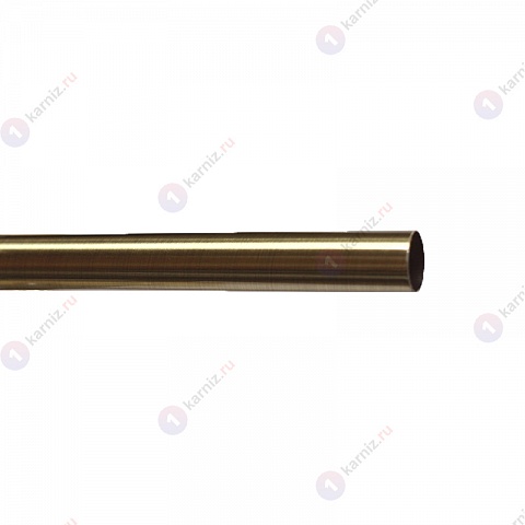 Карниз металлический Терентиус, потолочный, 2-рядный, 16 мм., труба гладкая, Золото антик 2