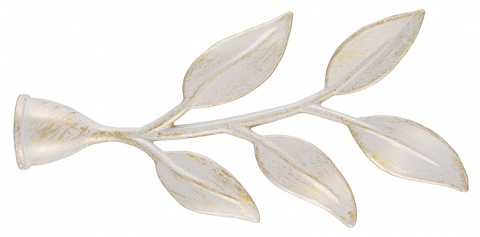 Наконечник Ива для металлического карниза Октавиа-16, 16 мм., Белое золото 1