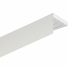 Карниз настенный пластиковый Нокс с планкой 50 мм., 2-рядный, Белый