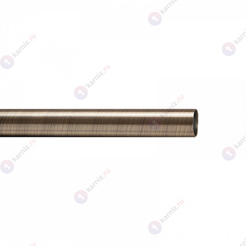 Карниз металлический Терентиус, потолочный, 2-рядный, 16 мм., труба гладкая, Титан 2