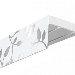 Карниз потолочный пластиковый Каденция с планкой 70 мм., 2-рядный, Весна