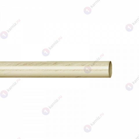 Карниз металлический Терентиус, потолочный, 2-рядный, 16 мм., труба гладкая, Белый антик 2