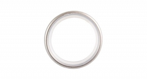 Кольцо бесшумное для металлических карнизов 25 мм., Сатин 1